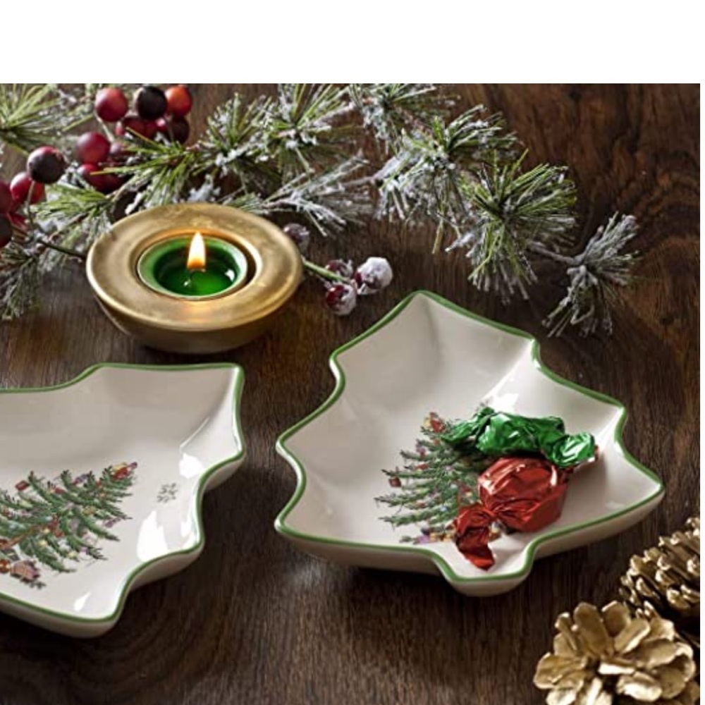 Spode Christmas Tree Shaped Dish (9in) - NWT!